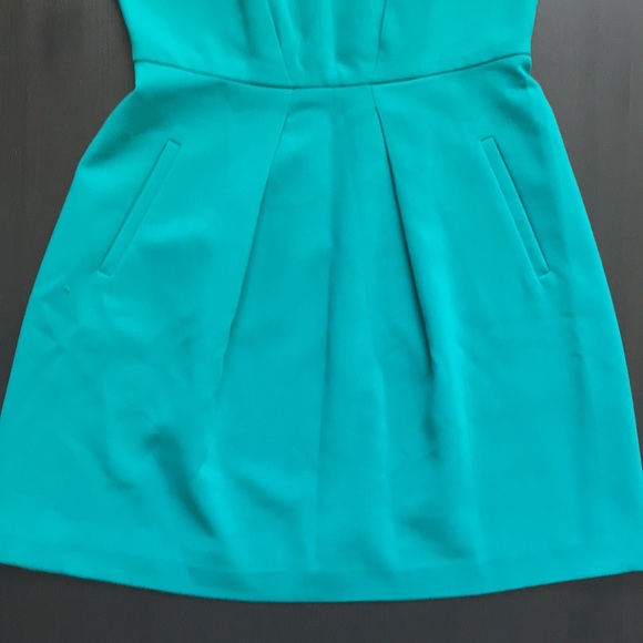 Loft Green Dress w/ Two Pockets - Picture 3 of 5